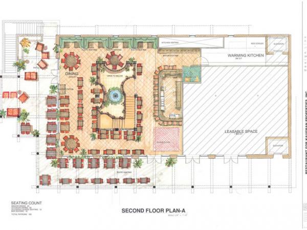 floor plan for a restaurant design